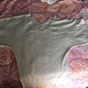 Sparkly gold ribbed shirt